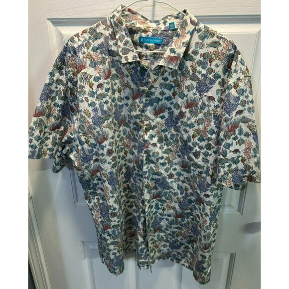 Tori Richard Men's 3XL Resort Wear Button-Up Shirts Set Of 3 - Ocean Wave Shark - Picture 10 of 12